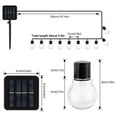 thumbnail image 2 of Solar Fairy Lights Outdoor Solar Bulbs String Lights 8 Modes IP44 Waterproof Solar Powered Fairy Lights For Party Garden Yard Balcony, 2 of 8