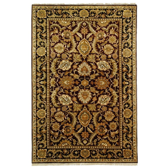 Safavieh Dynasty Granville Oriental Wool Area Rug, Burgundy/Black, 5' x 8'