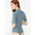 thumbnail image 5 of Free Assembly Women's Mock Neck Bodysuit, 5 of 5