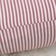 thumbnail image 5 of Unique Bargains Woven Stripe Decorative Throw Pillow Cover Red and White 18" x 18", 5 of 7