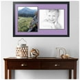 thumbnail image 2 of ArtToFrames Collage Photo Picture Frame with 2 - 11x14 Openings, Framed in Black with Lavender Mist and Black Mats (CDM-3926-42), 2 of 8