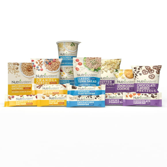 Nutrisystem 5-Day Weight Loss Variety Pack: Breakfasts, Lunches and Snacks, 15 Count (Shelf-stable)