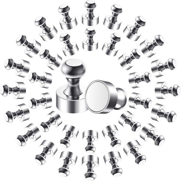 Imán fuerte, imanes de neodimio N52 con caja de almacenamiento, imán de nevera extremadamente fuerte de 12x16 mm para pizarra, placa magnética, nevera - Mini imán portátil (36 piezas) oso de fresa Electrónica