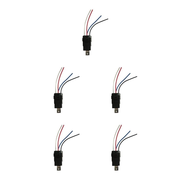 Guardoinrt Car Relay Switch Waterproof Harness Controller Speaker Connector Portable Automobile Vehicle Replacement Modification 12V 4Pin 5PCS