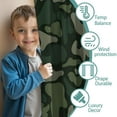 thumbnail image 3 of Blackout Kids Curtains,Dark Green Camo Classic Shapes Pattern Childrens Insulated Curtains Set Of 2,Bedroom Essentials,Toddler Room Decor 42"x63", 3 of 5