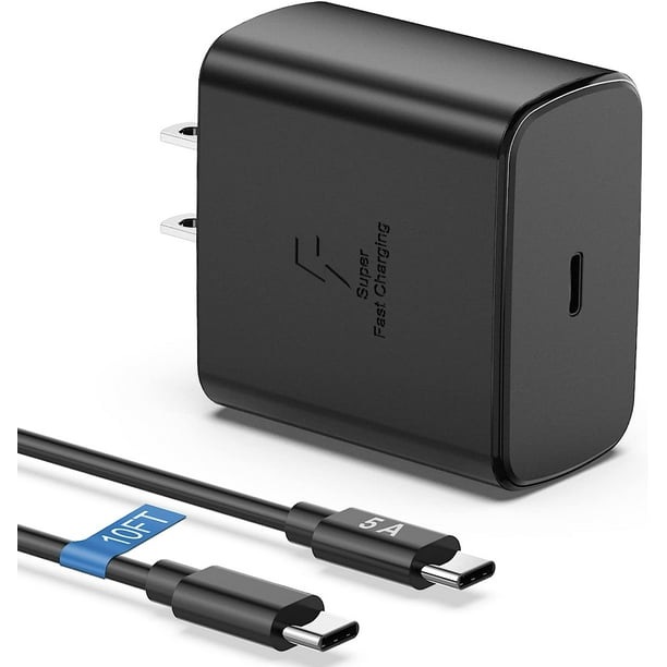 45W USB C Charger for Samsung Charger Fast Charging with USB C Cable 10ft,  Super Fast Charger Type C Wall Charger Block for Samsung Galaxy S23 Ultra/ S23+/S23/S22 Ultra/S22 Plus/S22/S21 FE/S20 Ultra 