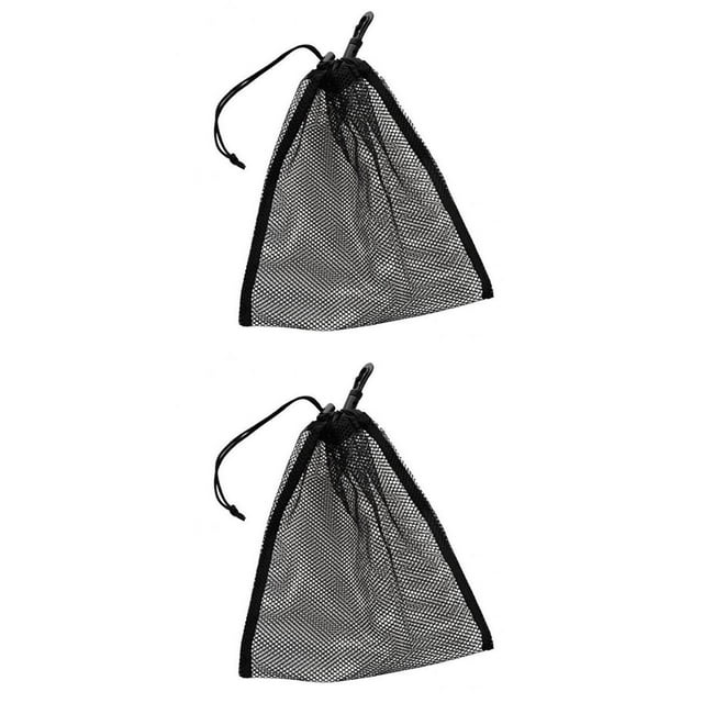 koolsoo 2 Pcs Sac en Filet Filet Pochette Golf Tennis de Table Balle Transport Rangement Support Noir
