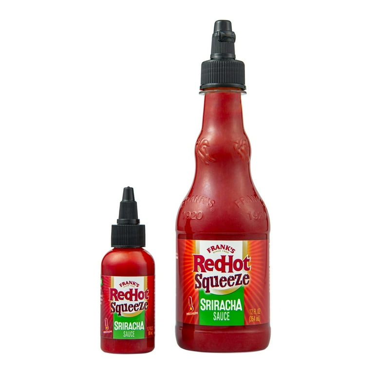 Frank's RedHot Sriracha Mini Squeeze Hot Sauce, 1.7 fl oz Bottle