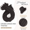 thumbnail image 5 of AONKIA Loc Extensions Human Hair 30 strands, 10 Inch 0.8cm Width Human Hair Dreadlock Extensions for Men/Women, 5 of 10