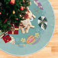 thumbnail image 5 of GZHJMY Easter Egg Christmas Tree Skirt Home Decoration Large Round Christmas Tree Skirt for Holiday Party Home Christmas Day Ornaments, 47.2", 5 of 6