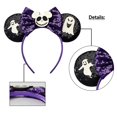 thumbnail image 2 of Diadema con orejas de ratón con lazo de lentejuelas, diadema brillante con orejas de Minnie para disfraz de cosplay, fiesta con purpurina, decoración de princesa caliente y fiesta de cumpleaños, 2 of 5