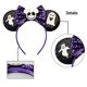 thumbnail image 2 of Diadema con orejas de ratón con lazo de lentejuelas, diadema brillante con orejas de Minnie para disfraz de cosplay, fiesta con purpurina, decoración de princesa caliente y fiesta de cumpleaños, 2 of 5