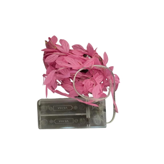 86.61in LED Leaf String Lights, 20 Bulbs Indoor Outdoor Fairy Lamp, Garden Tree Illuminator, Wedding Holiday Decor, Room Decorative Lighting Fixture