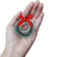 thumbnail image 4 of 12 Pack Mini Christmas Wreaths Artificial Christmas Wreath for Christmas Party Crafts and Decorations, 1.2 Inch, 4 of 5