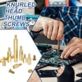 thumbnail image 6 of Uxcell Male Brass Hex Spacer Standoffs Screws Nuts, Hex Column Screw Nut Assortment Kit M2.5*17+6, 6 of 7