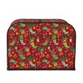 thumbnail image 2 of Honeii X-mas and New Year Print 4 slice Toaster Cover, Two Slice Toaster Dust-proof Cover For Kitchen Small Appliance and Fingerprint Protection, 2 of 7