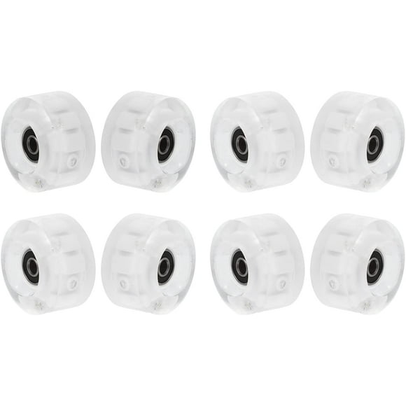 Roller Skate Wheels Light Up Roller Replacements Bearing Accessories for Skateboards Inline Skates Scooters Roller Blades Skates Long Boards 8pcs
