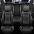 thumbnail image 4 of Full Set for Nissan Pathfinder Car Seat Covers 2011-2026,Waterproof Nappa Leather Car Seat Protector,Anti-Slip and Comfortable Car Seat Cover&Accessories(5 Seats/Black), 4 of 7