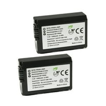 Replacement for Sony NP-FW50 Battery (2-Pack, 1200mAh)