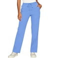 thumbnail image 2 of Scrub Pants For Women Elastic Waist Wide Leg Workwear Trouser Ladies Fall Medical Nurse Uniform Casual Trouser S-XXL, 2 of 7