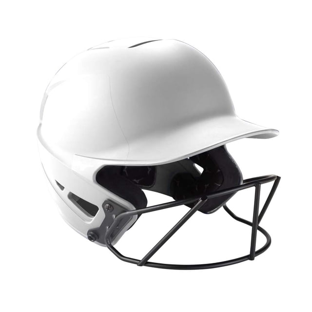 Casco Deportivo Mizuno F6 para Softbol Fastpitch con Máscara Blanco Talla S/M