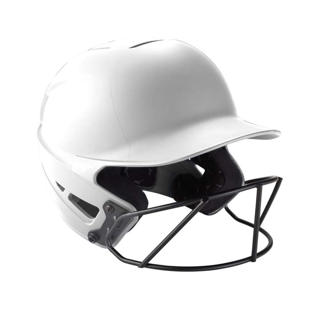 Casco Deportivo Mizuno F6 para Softbol Fastpitch con Máscara Blanco Talla S/M