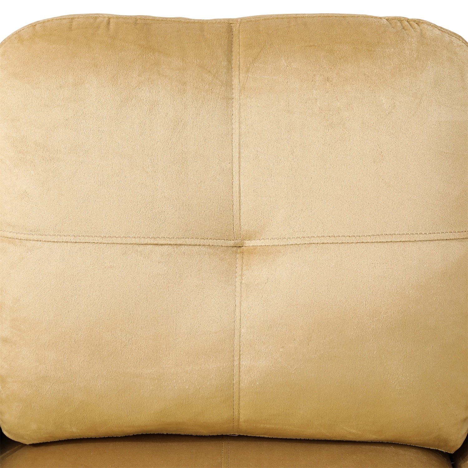 Hommoo 4 Seats Lint and PVC Sectional Sofa Couch Set, Modern L Shaped Sectional Couch, Living Room Furniture Set, Beige and Brown