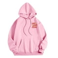 thumbnail image 3 of WXLWZYWL Womens Fall Tops Casual Y2K Slogan Hoodie Good Things Are Coming Sweatshirts Oversized Drop Shoulder Fleece Pullover Tops with Pockets, 3 of 4