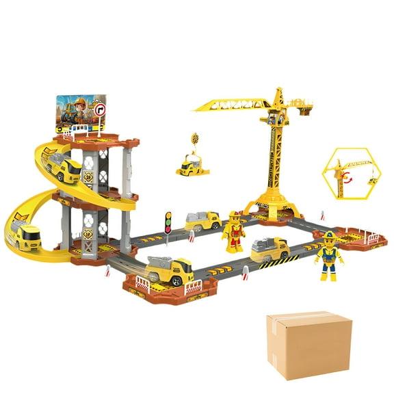 BESTSKY Race Tracks for Kids Ages 4-8,Learning Fun Kids Car Track Set,Interactive Experience Car Race Track Sets