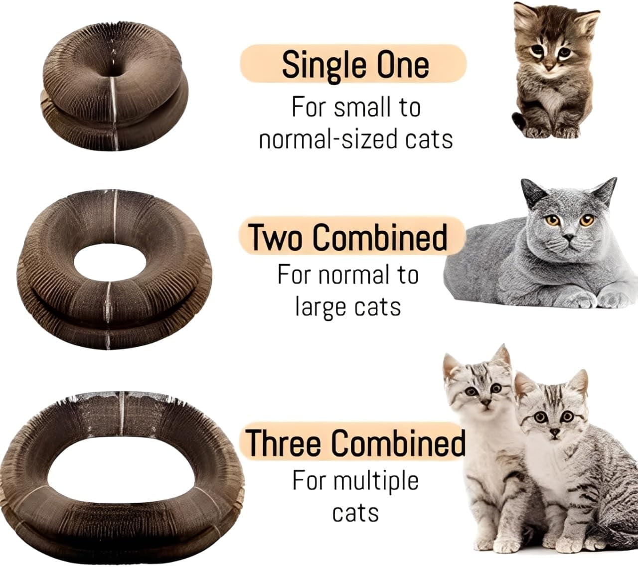 Cocogato Cat Toy, Ball for Cats, Flexible & Foldable Scratcher Cardboard with Bell-Ball, Interactive Toy for Claw Grinding Physical Exercise & Track Adventure (1pc)