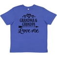 thumbnail image 3 of Inktastic Grandma Grandpa Love Me Arrow Youth T-Shirt, 3 of 5