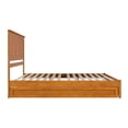 thumbnail image 3 of Malta King Wood Platform Bed with Panel Footboard & TXL Trundle in Light Toffee, 3 of 5