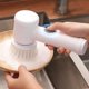 thumbnail image 4 of Teissuly 1Pcs Electric Spin Scrub-BER Rechargeable Cleaning Tools, Cordless Power Scrubber Electric Cleaning Brush with 5 Brush Heads, Electric Scrub-BER Suitable for Bathroom Wall Kitchen White, 4 of 9