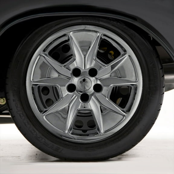 Set of Four 17" Chrome Hubcap Wheel Covers for 2011-2015 Ford Explorer (Push-on)