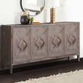 thumbnail image 2 of Rich Texture Cabinet - Antique Brown Sideboard for Dining Area, 2 of 7