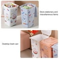 thumbnail image 4 of Mini bote de basura para carretera, portalápices y juego de botes de reciclaje de tamaño pequeño único, organizador de escritorio con vaso para lápices, 4 of 5