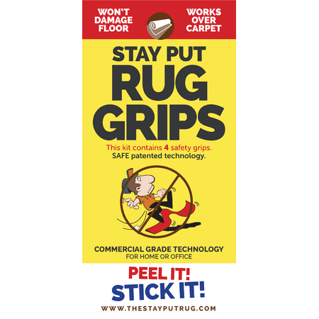 Stay Put RUG GRIPS, 4 pack