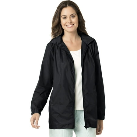 - Woman Within Plus Size Zip Front Nylon Jacket