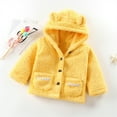 thumbnail image 2 of Kogui Boys Jackets Girls Boys Soft Fleece Sherpa Full-zip Jacket Size 6T 8T (Yellow,6-8 Years), 2 of 3