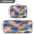 thumbnail image 3 of 2-Piece Kitchen Rugs Set Non-Slip Mats Carpet Floor for Kitchen, Bathroom (19.7"x27.6" & 19.7"x47.2") Colorful Splashes and Brushstrokes, 3 of 7