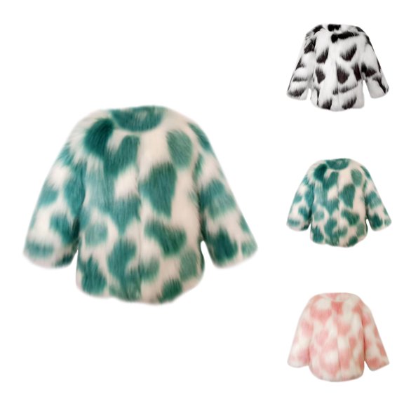 Kids Coat Girls' Outerwear Jackets & Coats Toddler Girls Jacket Fall Winter Toddler Kids Prints Cardigans Fuzzy Lightweight Jackets Warm Coats