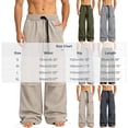 thumbnail image 4 of cllios Men's Parachute Cargo Pants with Adjustable Ankle Drawstring Wide Leg Drawstring Waist Loose Utility Trousers s-xl, 4 of 7