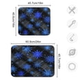thumbnail image 3 of Dish Drying Mat Microfiber Kitchen Pad Large Counter Absorbent Dish Mats Drainer Rack 18"x24" Blue Snowflake Pattern, 3 of 7