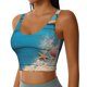 thumbnail image 2 of Fotbe Shells and Starfish Sujetador Deportivo Largo sin Aros para Mujer con Almohadillas y Soporte Medio, Transpirable y Absorbente, Camiseta Tipo Chaleco o Tank Top-Medium, 2 of 8