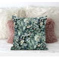 thumbnail image 3 of Amrita Sen Sea Garden Rose Suede Blown and Closed Pillow by Amrita Sen in Red Light Green, 3 of 4