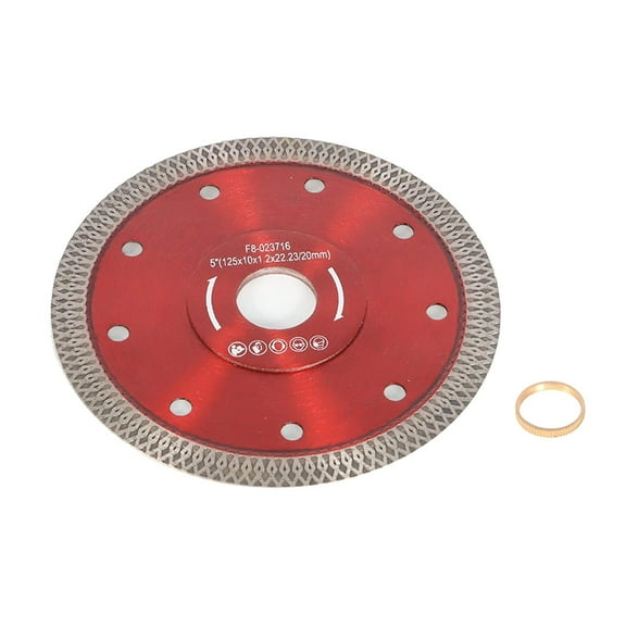waltyotur 1Pcs 5 Inch Super Thin Diamond Saw Blades Ceramic Cutting Disc Wheels Diamond Blade Fit for Cutting Tile Porcelain Granite Marbles