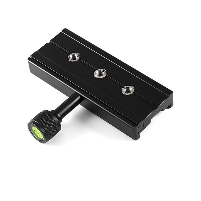 Placa de liberación rápida para trípode, negra Adaptador de abrazadera QR-120 Adaptador de abrazadera de liberación rápida Placa de liberación rápida Tecnología innovadora