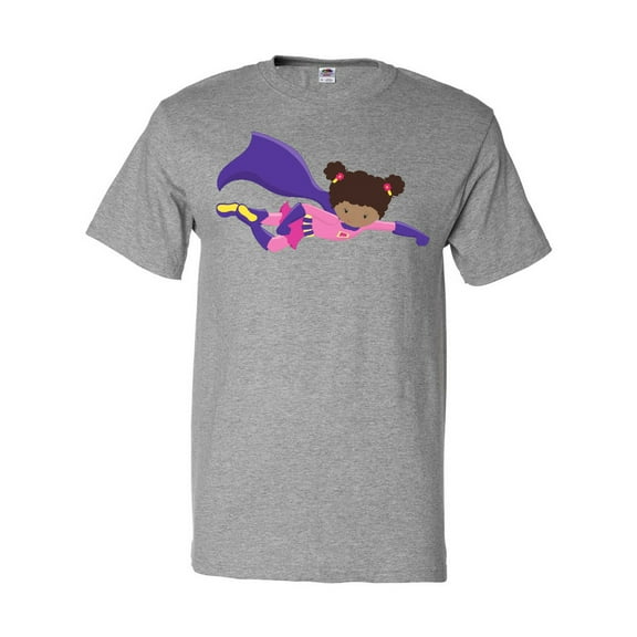 Inktastic African American Girl, Cape, Superhero Girl T-Shirt