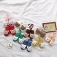 thumbnail image 1 of Guantes todo incluido para niños, súper lindos, con forma de oso colgante en el cuello, guantes cálidos de punto de doble capa de invierno gruesos para niños con múltiples dedos, 1 of 5
