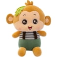 thumbnail image 1 of Monkey Stuffed Animals Cute Monkey Plush Toy Soft Plushie Doll Green 9.8 Inch, 1 of 5